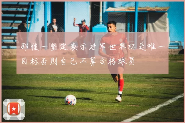 邵佳一坚定表示进军世界杯是唯一目标否则自己不算合格球员